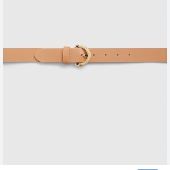GAP Leather Belt with Bamboo Buckle - Size Small - Picture 3 of 9